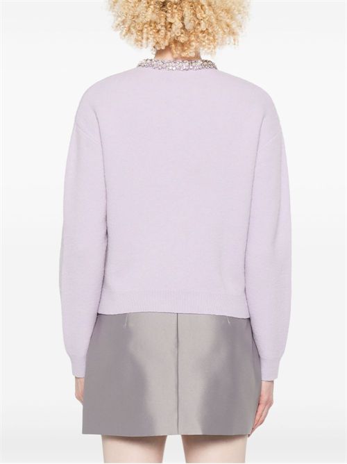 Cardigan with crystals SELF PORTRAIT | PF25085CLILAC